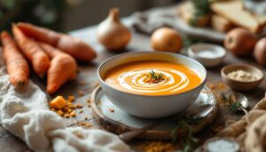 Un velouté de patates douces et carottes sain, anti-gaspi et rapide : la recette parfaite pour réchauffer vos soirées d'hiver !