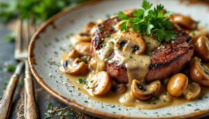 Filet mignon aux champignons et moutarde : un plat ultra fondant, hyper crémeux et prêt en 30 minutes