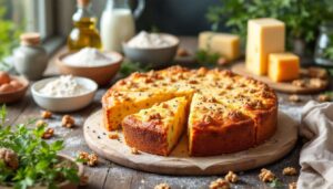 Douceur et croquant à chaque part : le cake rapide noix-fourme d'Ambert qui a tout pour plaire