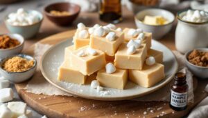 Carrés de sucre à la crème aux guimauves, zéro prise de tête