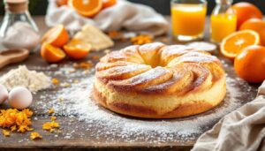 Un gâteau à l’orange moelleux qui embaume la cuisine et évoque les douceurs de grand-mère, si simples et inoubliables