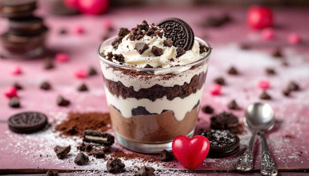 Verrine chocolat-mascarpone-Oreo : le dessert à 3 couches que tout TikTok prépare pour le 14 février