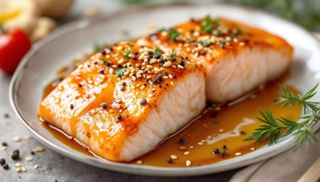 Recette rapide : pavé de saumon au air fryer à la sauce soja, idéal pour les couples pressés le 14 février
