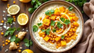 Dahl de lentilles corail à la courge butternut