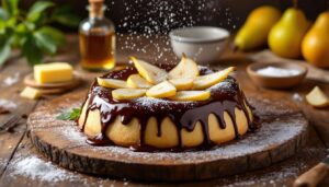 Un dessert poire-chocolat irrésistiblement fondant, une alternative gourmande au simple cake